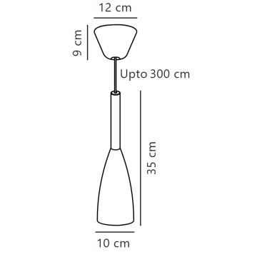 DFTP by Nordlux - Csillár zsinóron PURE 1xE27/40W/230V átm. 10 cm fehér/dió