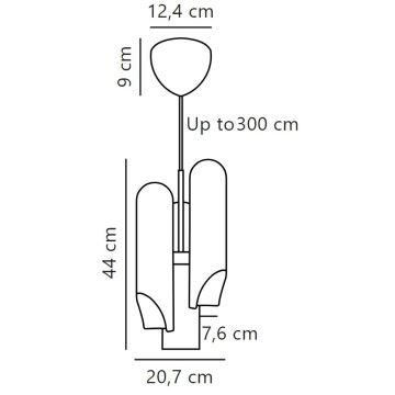 DFTP by Nordlux - Csillár zsinóron ROCHELLE 3xGU10/15W/230V