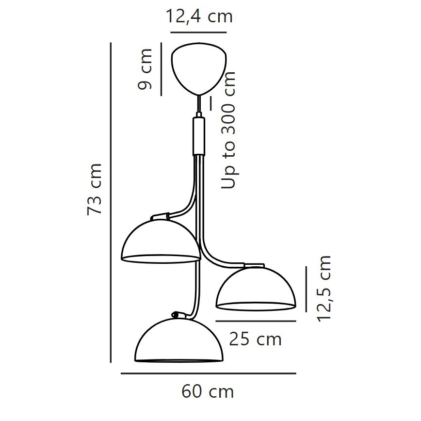 DFTP by Nordlux - Csillár zsinóron TULLIO 3xE14/25W/230V fehér