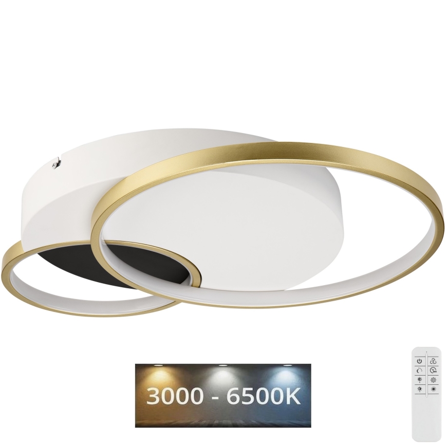 Dimmelhető mennyezeti lámpa BENITO LED/31W/230V 3000-6500K fehér/arany