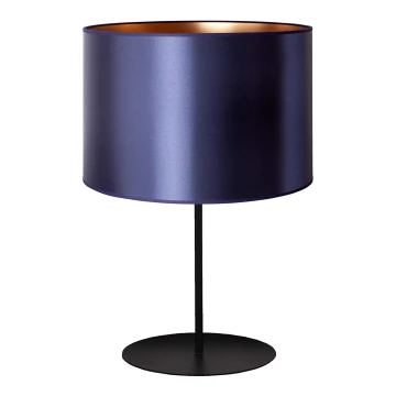 Duolla - Asztali lámpa CANNES 1xE14/15W/230V 20 cm kék/réz/fekete