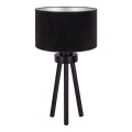 Duolla - Asztali lámpa LYON 1xE27/15W/230V fekete