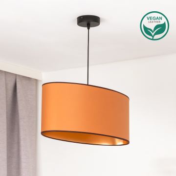 Duolla - Csillár zsinóron OVAL VEGAN 1xE27/15W/230V barna