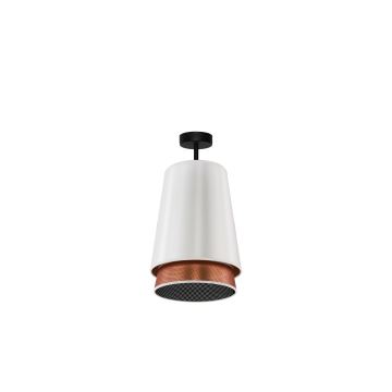 Duolla - Felületre szerelhető csillár BELL SHINY 1xE27/15W/230V fehér/réz