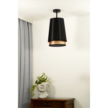 Duolla - Felületre szerelhető csillár BELL SHINY 1xE27/15W/230V fekete/réz