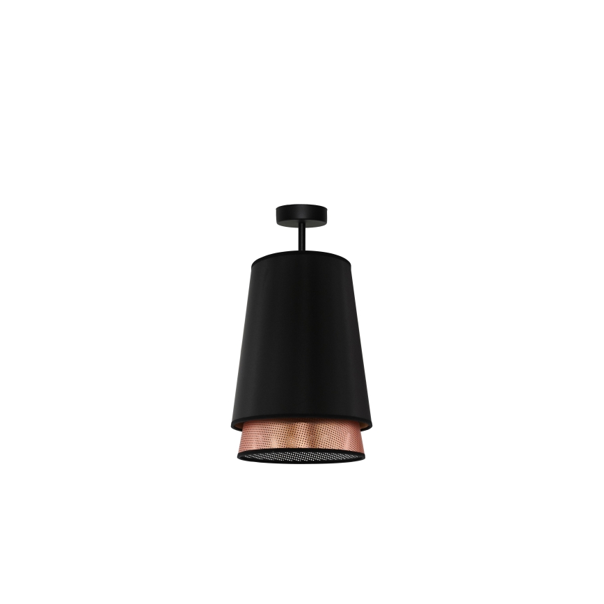 Duolla - Felületre szerelhető csillár BELL SHINY 1xE27/15W/230V fekete/réz