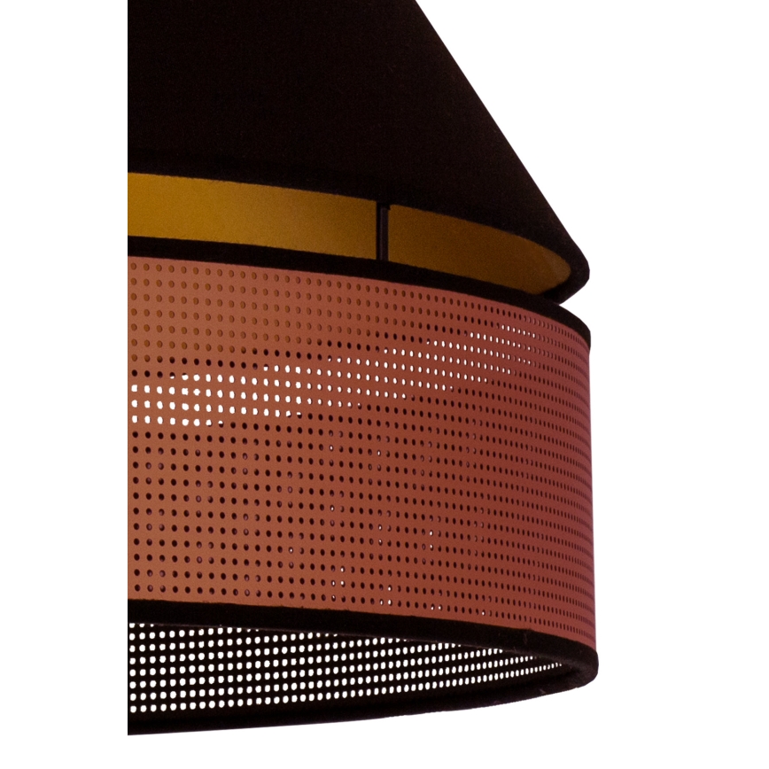Duolla - Felületre szerelhető csillár COPPER SHINY 1xE27/15W/230V fekete/réz