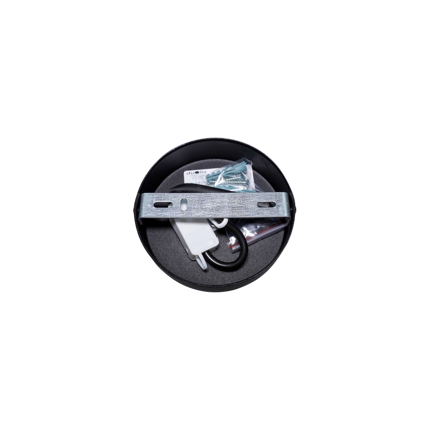 Duolla - Felületre szerelhető csillár TRIO 1xE27/15W/230V fekete/szürke/fehér