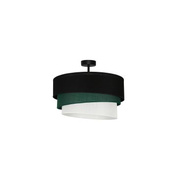 Duolla - Felületre szerelhető csillár TRIO 1xE27/15W/230V fekete/zöld/fehér