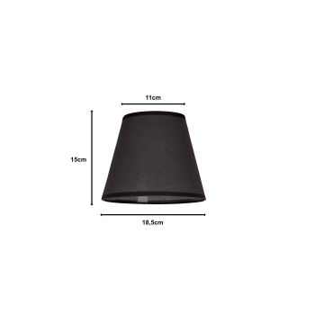 Duolla - Lámpaernyő SOFIA XS E14 átm. 18,5 cm antracit