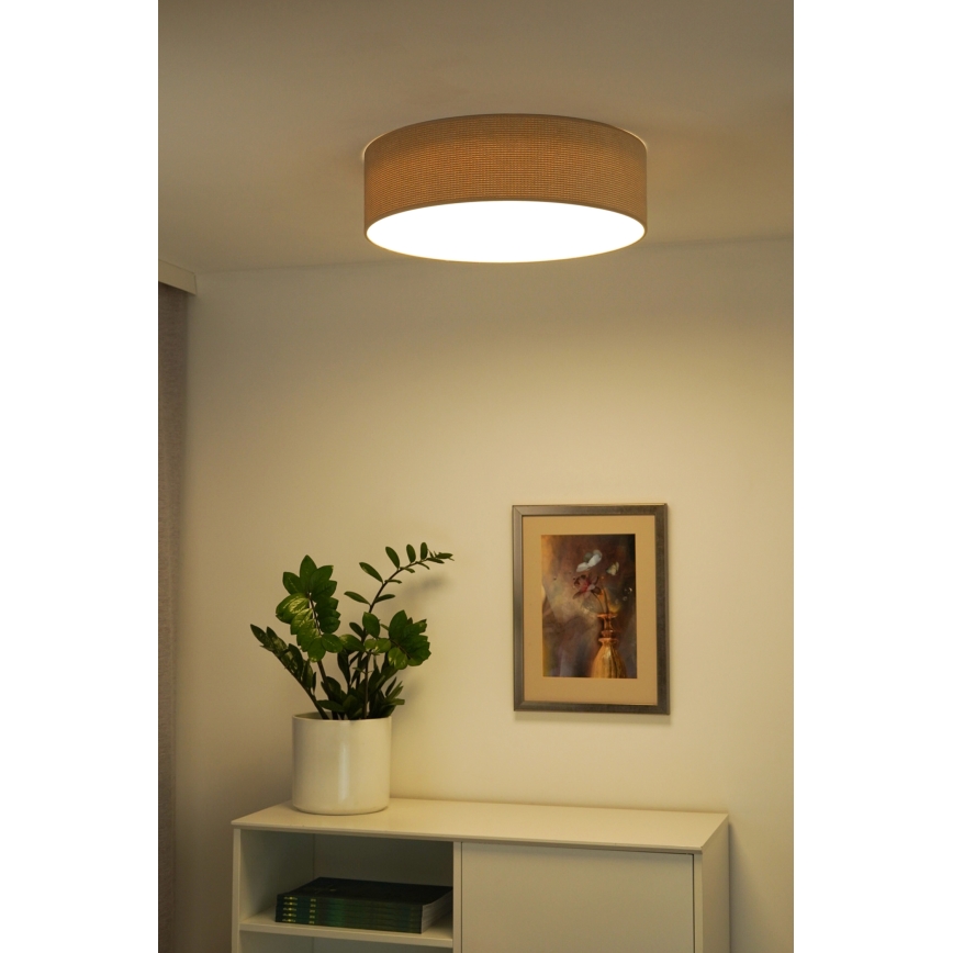 Duolla - LED Mennyezeti lámpa CORTINA LED/26W/230V átm. 30 cm bézs