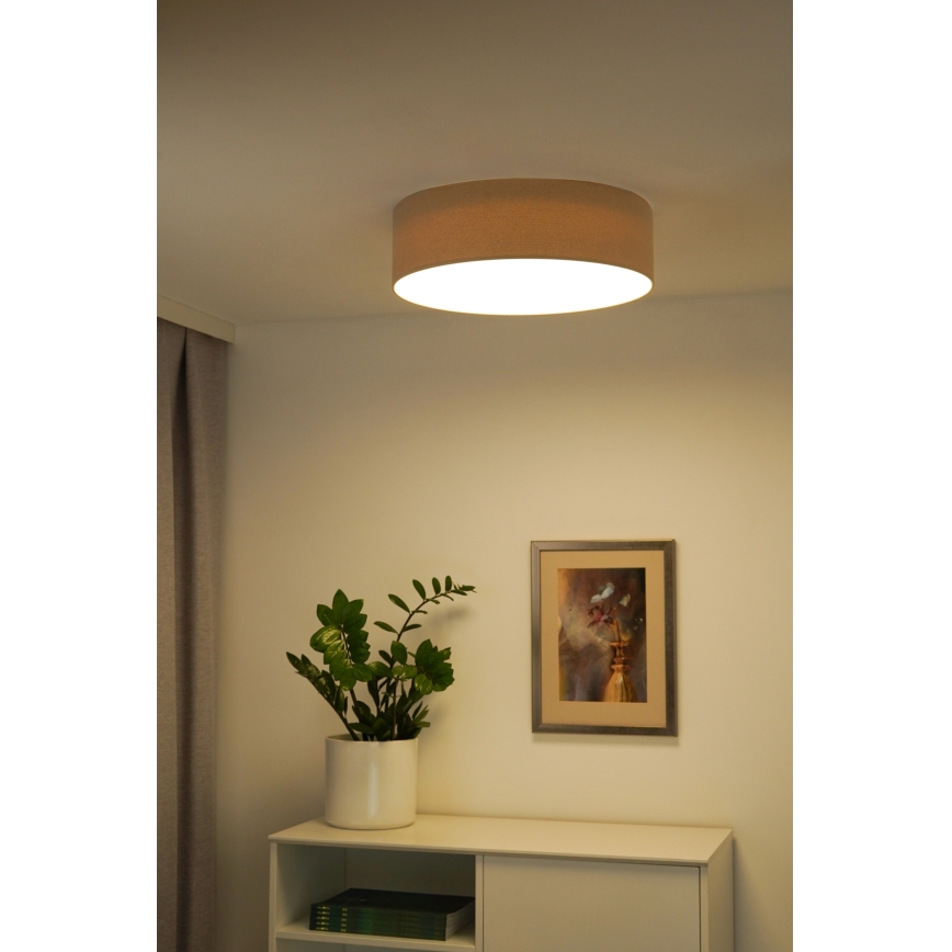 Duolla - LED Mennyezeti lámpa CORTINA LED/26W/230V átm. 45 cm bézs