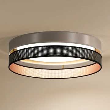 Duolla - LED Mennyezeti lámpa ROLLER DUO SHINY LED/24W/230V ezüst/fekete