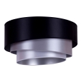 Duolla - Mennyezeti lámpa TRIO 1xE27/15W/230V á. 45 cm fekete/ezüst