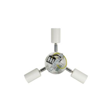 Duolla - Mennyezeti lámpa YUTE TRIO 3xE27/15W/230V átm. 60 cm barna/szürke/bézs