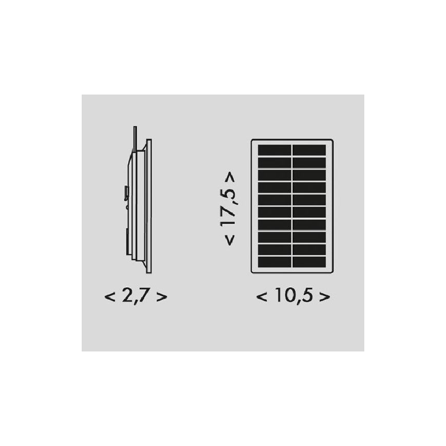 Ecolite DX-SOLAR-3000/5M - LED Napelemes szalag 3,7V 2400mAh 5m IP65