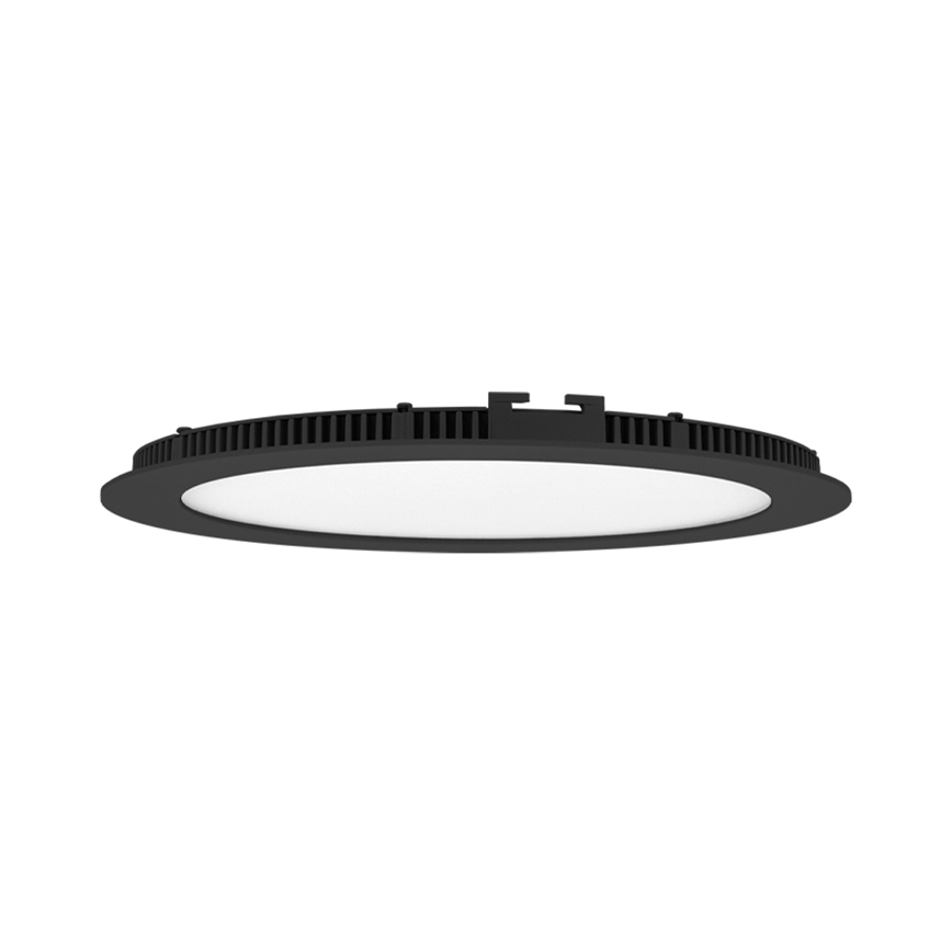 LED Fürdőszobai beépíthető lámpa LADA LED/18W/230V 3000/4000/6000K átm. 22 cm IP44 fekete