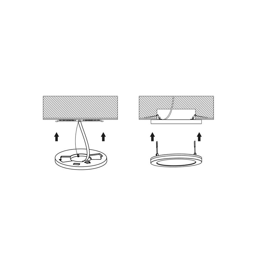 LED Dimmelhető panel LEXA LED/12/18/24W/230V 3000/4000/6000K átm. 33 cm fehér