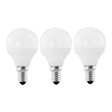 Eglo 10698 - KÉSZLET 3x LED Izzó E14/4W/230V 320lm