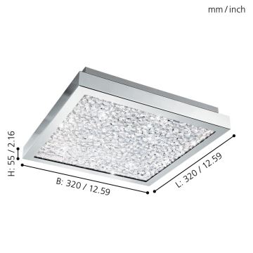 Eglo - LED Mennyezeti lámpa LED/16W/230V