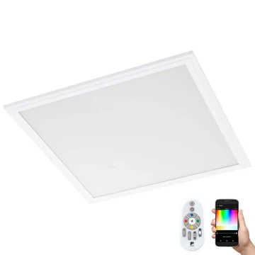 Eglo 32547 - LED RGBW Dimmelhető beépíthető panel SALOBRENA-C LED/34W/230V fehér 60x60 cm + távirányítás