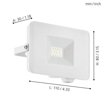 Eglo - LED reflektor LED/10W/230V