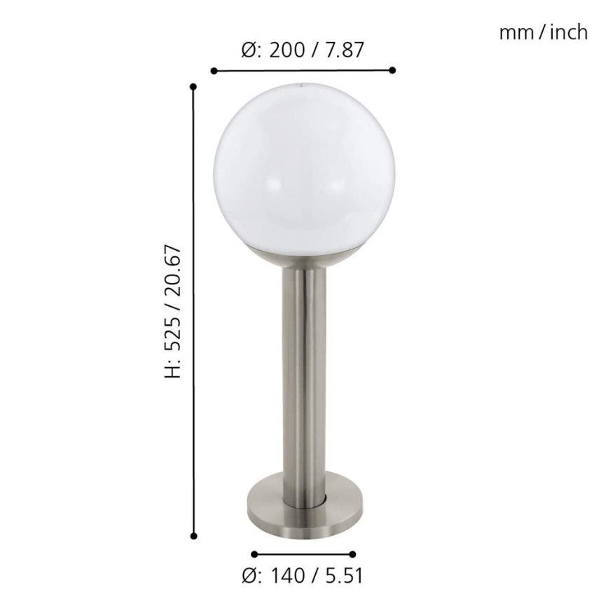 Eglo 33565 - LED Dimmelhető kültéri lámpa NISIA-C 1xE27/9W/230V 525 mm IP44