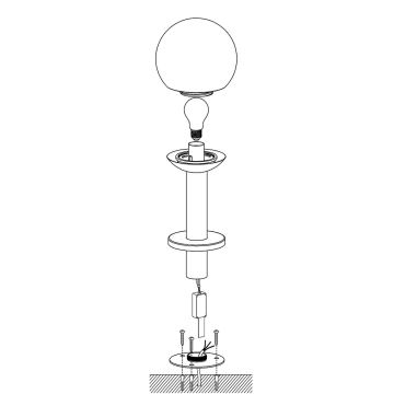 Eglo 33565 - LED Dimmelhető kültéri lámpa NISIA-C 1xE27/9W/230V 525 mm IP44