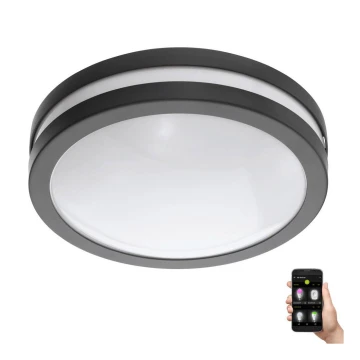 Eglo 33571 - LED dimmelhető fürdőszobai lámpa LOCANA-C LED/14W/230V IP44 fekete