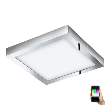 Eglo 33668-LED RGBW Dimmelhető fürdőszobai lámpa FUEVA-C 21W/230V 30x30cm IP44