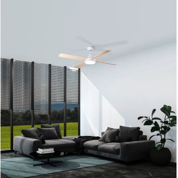 Eglo - LED Dimmelhető mennyezeti ventilátor LED/20W/230V + távirányító fehér