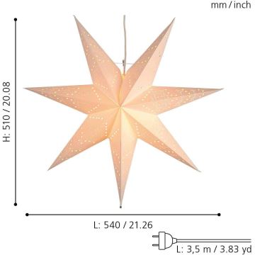 Eglo - Karácsonyi dekoráció 1xE14/25W/230V 54 cm