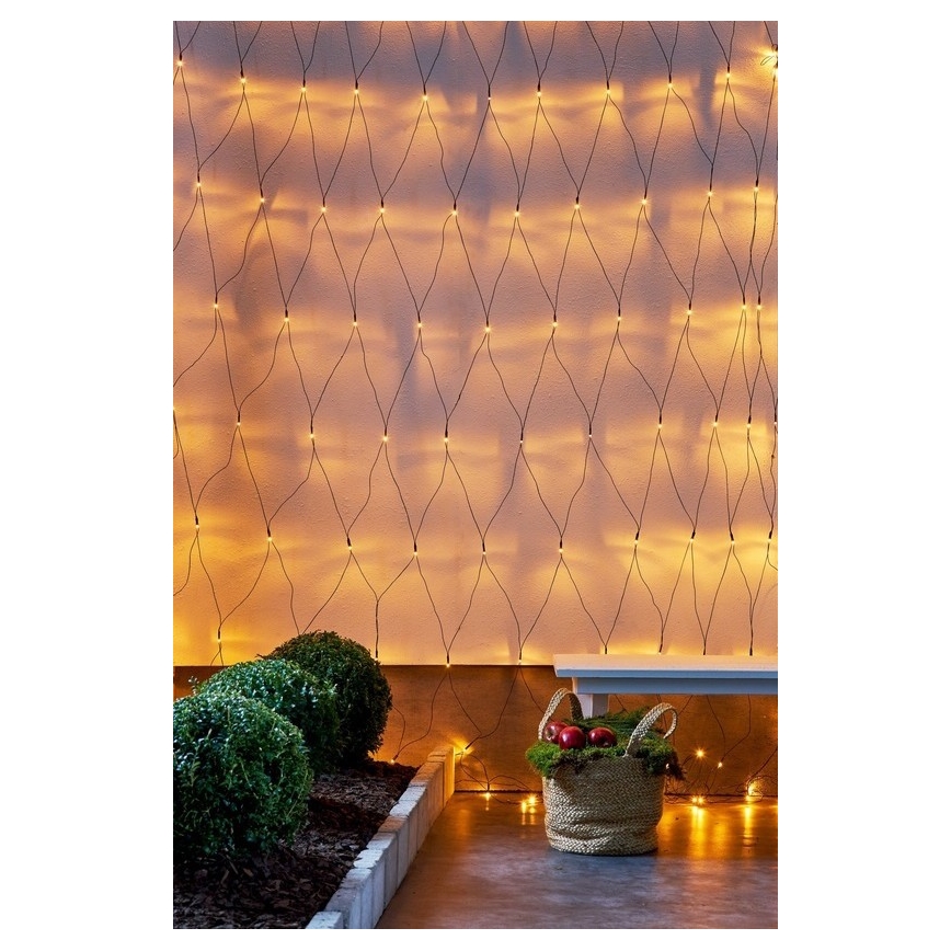 Eglo - LED Kültéri karácsonyi lánc 160xLED 2m IP44 meleg fehér