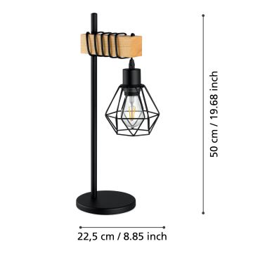 Eglo - Asztali lámpa 1xE27/60W/230V - FSC igazolt