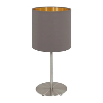 Eglo 55214 - Asztali lámpa PASTERI 1xE14/40W/230V barna/réz