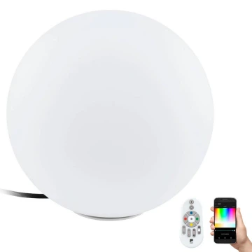 Eglo 55784 - LED RGBW Kültéri lámpa MONTEROLO-C 1xE27/9W/230V IP65 átm. 39 cm + távirányítás