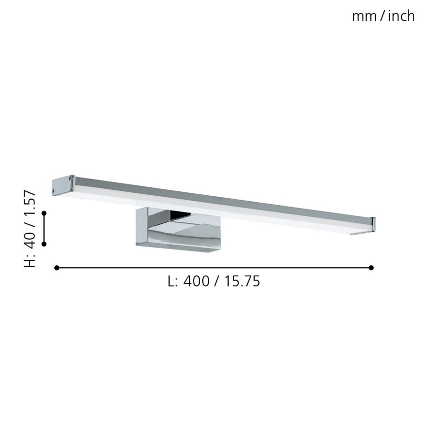 Eglo 74051 - LED fürdőszobai tükörmegvilágítás GALENZANA LED/7,4W/230V 4000K 40 cm IP44 króm