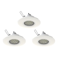 Eglo 78704 - KÉSZLET 3x LED Beépíthető lámpa PENETO 1xGU10/3,3W/230V fehér