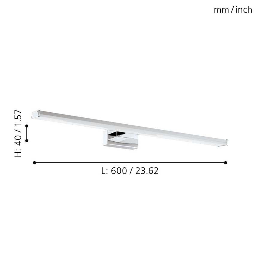 Eglo 79533 - LED fürdőszobai tükörmegvilágítás SARNOR LED/11W/230V 60 cm IP44 króm