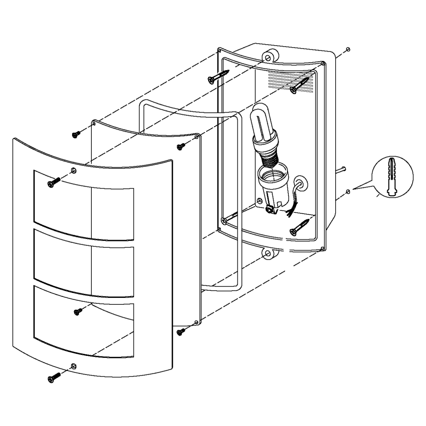 Eglo - Kültéri fali lámpa 1xE27/15W/230V IP44