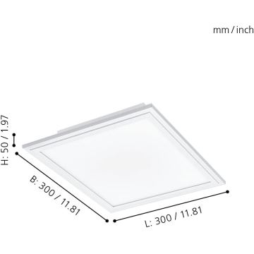 Eglo - LED Dimmelhető mennyezeti lámpa LED/15,3W/230V fehér ZigBee