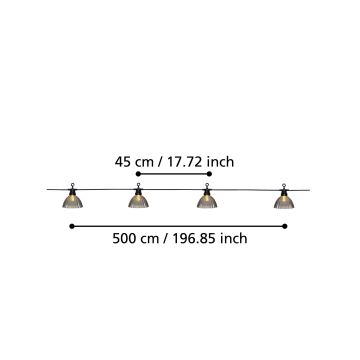 Eglo - LED Kültéri dekoratív lánc 12xLED/0,066W/3,2V IP44