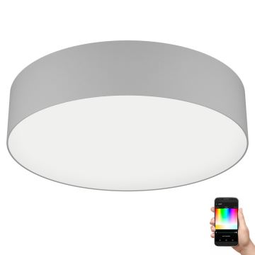 Eglo - LED RGBW Dimmelhető mennyezeti lámpa LED/35W/230V 2700-6500K szürke