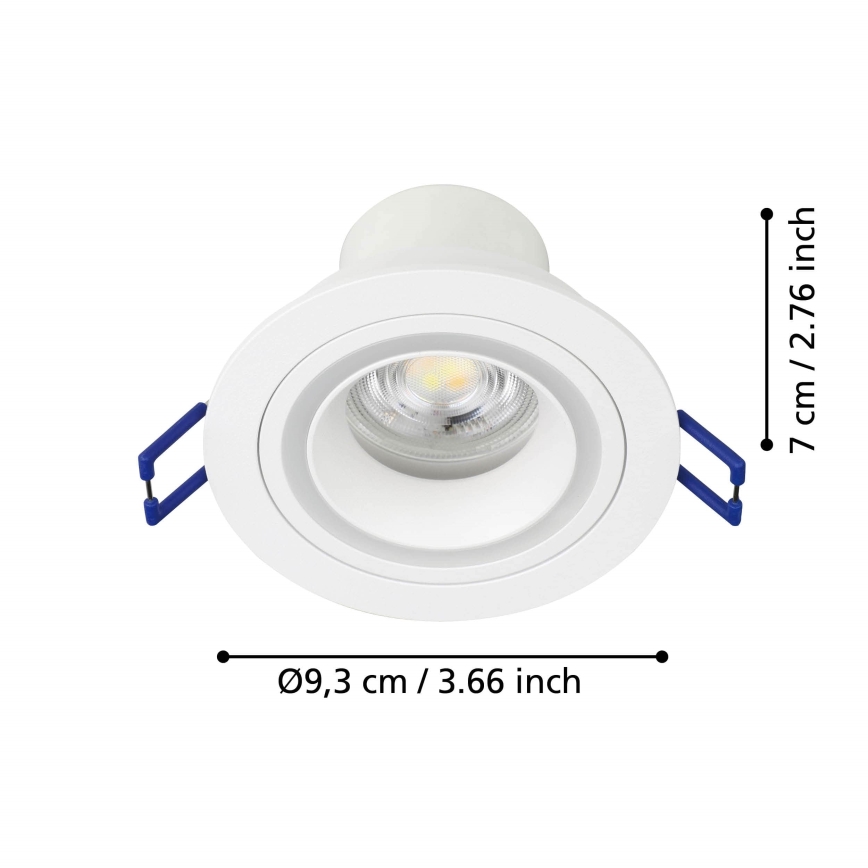Eglo - LED RGBW Dimmelhető fügesztett mennyezeti lámpa LED/4,7W/230V fehér
