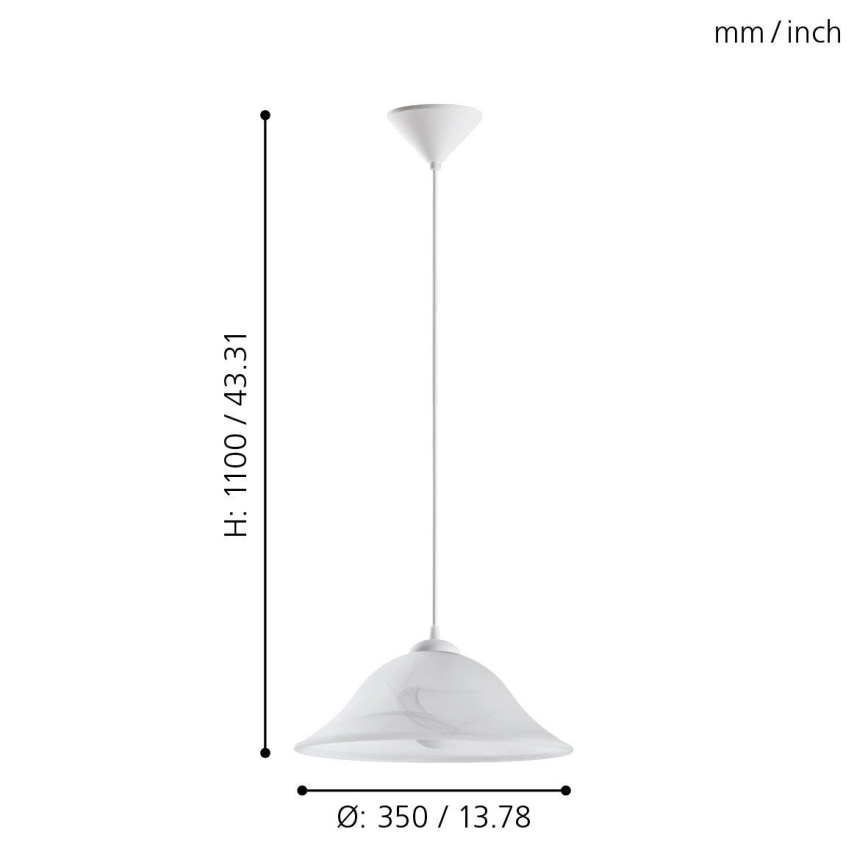 Eglo - Csillár 1xE27/60W/230V