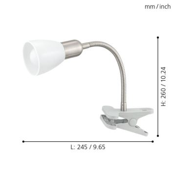 Eglo - LED csipeszes lámpa 1xE14-LED/4W/230V