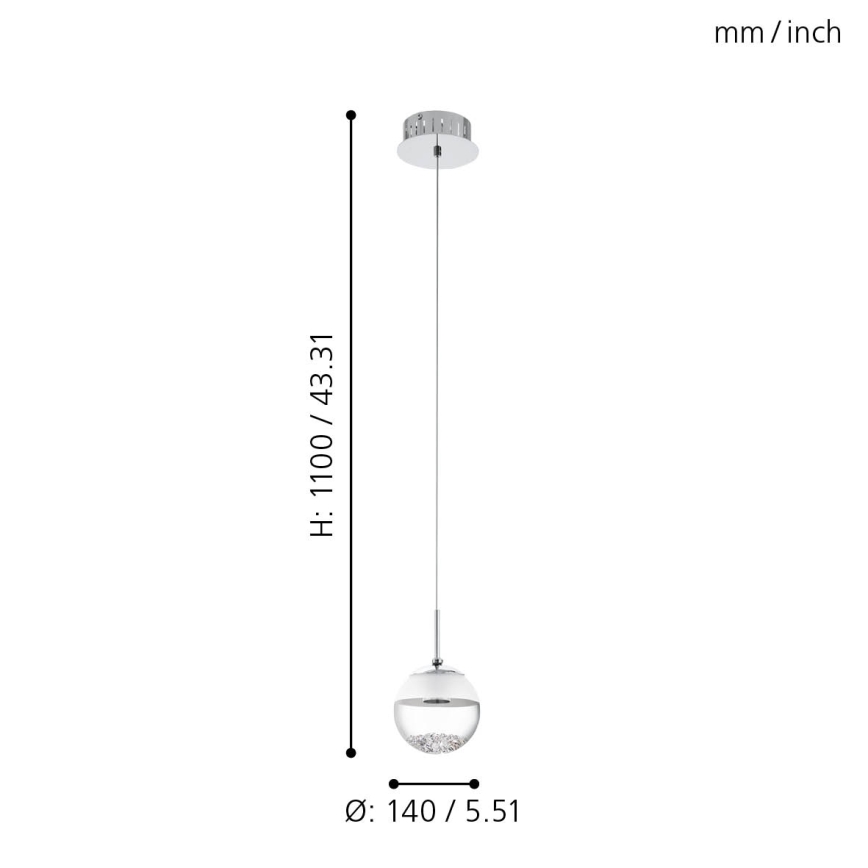 Eglo - LED függeszték 1xLED/5W/230V