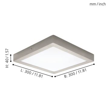 Eglo 94528 - LED Mennyezeti lámpa FUEVA 1 LED/22W/230V