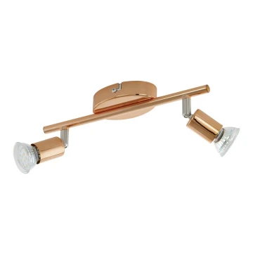 Eglo 94773 - LED Spotlámpa BUZZ-COPPER 2xGU10/3W/230V