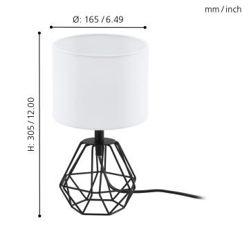 Eglo - Asztali lámpa 1xE14/60W/230V